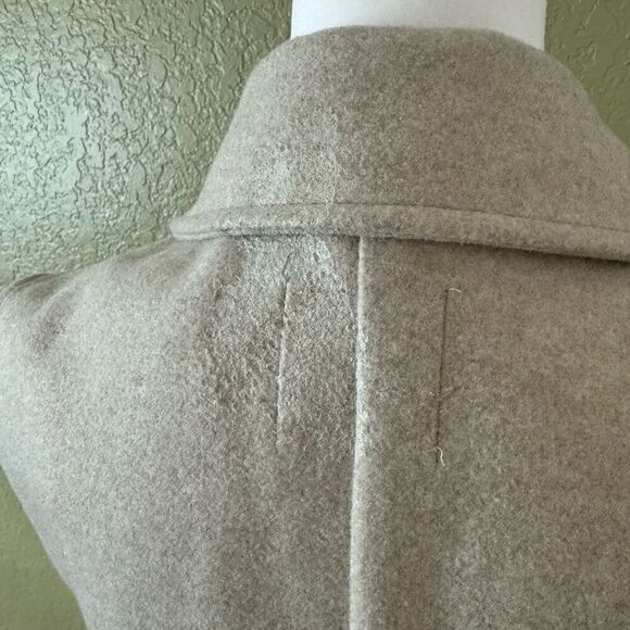 Zara S Long Vest Beige Tan Overcoat Neutral Contemporary Minimalist Clean Girl - Picture 6 of 11